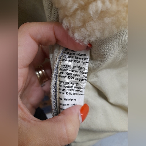 Vintage rare shearling Sheepskin sheepskin winter coat - Picture 11 of 12